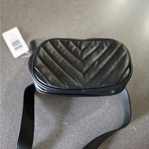 Torrid Quilted Black Leather Crossbody Bag